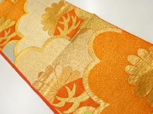 松模様織出し袋帯